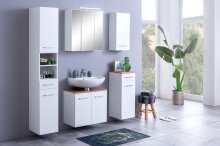 Waschbeckenunterschrank >Paris< in Weiß - 60x54x35cm (BxHxT)