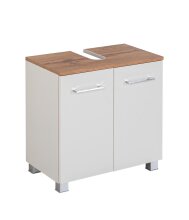 Waschbeckenunterschrank >Paris< in Weiß - 60x54x35cm (BxHxT)