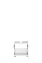 Waschbeckenunterschrank >Porta< in Hochglanz-Weiß - 60x59x35cm (BxHxT)