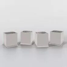 Waschbeckenunterschrank >Porta< in Hochglanz-Weiß - 60x59x35cm (BxHxT)