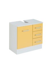 Waschbeckenunterschrank >Riga< in Gelb-Matt - 60x54x35cm (BxHxT)