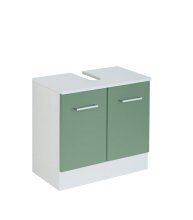 Waschbeckenunterschrank >Riga< in Grün-Matt - 60x54x35cm (BxHxT)