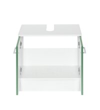 Waschbeckenunterschrank >Riga< in Grün-Matt - 60x54x35cm (BxHxT)