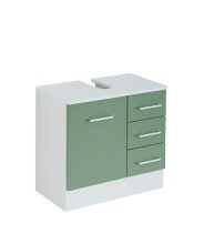 Waschbeckenunterschrank >Riga< in Grün-Matt - 60x54x35cm (BxHxT)