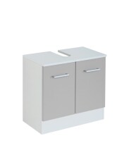 Waschbeckenunterschrank >Riga< in Hellgrau-Matt -...