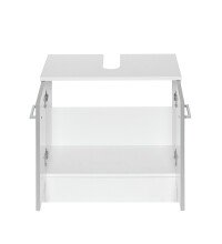 Waschbeckenunterschrank >Riga< in Hellgrau-Matt - 60x54x35cm (BxHxT)