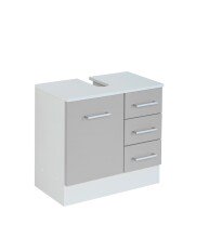 Waschbeckenunterschrank >Riga< in Hellgrau-Matt - 60x54x35cm (BxHxT)