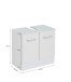 Waschbeckenunterschrank >Riga< in Weiß-Matt - 60x54x35cm (BxHxT)