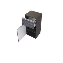 Unterschrank >Arezzo< in Eiche Rauchsilber Nachbildung - 40x79x35cm (BxHxT)