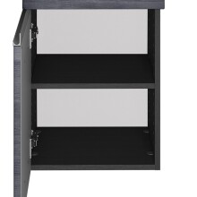 Unterschrank >Arezzo< in Eiche Rauchsilber Nachbildung - 40x79x35cm (BxHxT)