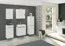 Unterschrank >Garda< in Weiß-Matt - 40x79x35cm (BxHxT)