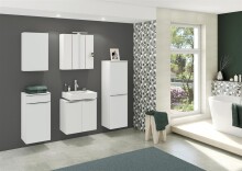 Unterschrank >Garda< in Weiß-Matt - 60x55x35cm (BxHxT)