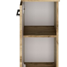 Unterschrank >Livorno< in Wotan-Eiche - 30x79x35cm (BxHxT)
