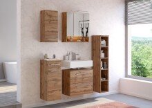 Unterschrank >Livorno< in Wotan-Eiche - 30x79x35cm (BxHxT)