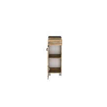 Unterschrank >Livorno< in Wotan-Eiche - 30x79x35cm (BxHxT)