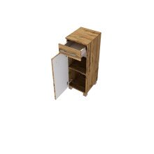 Unterschrank >Livorno< in Wotan-Eiche - 30x79x35cm (BxHxT)