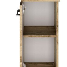 Unterschrank >Livorno< in Wotan-Eiche - 30x79x35cm (BxHxT)