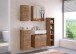 Unterschrank >Livorno< in Wotan-Eiche - 30x79x35cm (BxHxT)