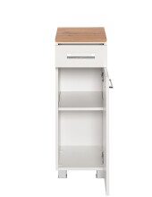 Unterschrank >Paris< in Weiß - 30x79x35cm (BxHxT)