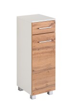 Unterschrank >Paris< in Weiß, Wotaneiche -...