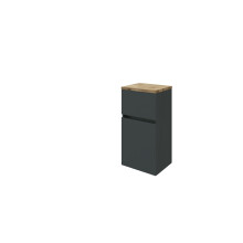 Unterschrank >Pienza< in grau-matt - 40x79x35cm (BxHxT)