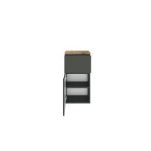 Unterschrank >Pienza< in grau-matt - 40x79x35cm (BxHxT)
