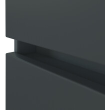 Unterschrank >Pienza< in grau-matt - 40x79x35cm (BxHxT)