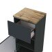 Unterschrank >Pienza< in grau-matt - 40x79x35cm (BxHxT)