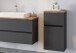 Unterschrank >Pienza< in grau-matt - 40x79x35cm (BxHxT)