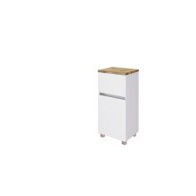 Unterschrank >Pienza< in weiß-matt - 40x79x35cm (BxHxT)