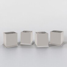 Unterschrank >Porta< in Hochglanz-Weiß - 60x84x35cm (BxHxT)