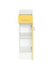 Unterschrank >Riga< in Gelb-Matt - 25x84x35cm (BxHxT)