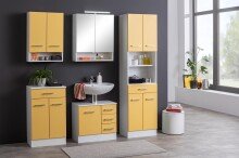 Unterschrank >Riga< in Gelb-Matt - 50x84x35cm (BxHxT)