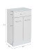 Unterschrank >Riga< in Gelb-Matt - 50x84x35cm (BxHxT)