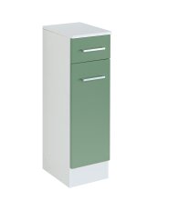 Unterschrank >Riga< in Grün-Matt - 25x84x35cm (BxHxT)