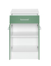 Unterschrank >Riga< in Grün-Matt - 50x84x35cm (BxHxT)