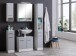 Unterschrank >Riga< in Hellgrau-Matt - 25x84x35cm (BxHxT)