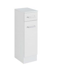 Unterschrank >Riga< in Weiß-Matt - 25x84x35cm (BxHxT)