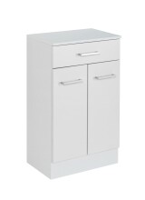 Unterschrank >Riga< in Weiß-Matt - 50x84x35cm (BxHxT)