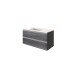 Waschtisch-Set >Arezzo< in Eiche Rauchsilber Nachbildung - 100x56x47cm (BxHxT)