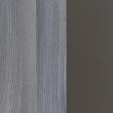 Waschbeckenschrank >Arezzo< in Eiche Rauchsilber Nachbildung - 120x56x47 (BxHxT)
