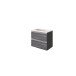 Waschtisch-Set >Arezzo< in Eiche Rauchsilber Nachbildung - 60x55x39cm (BxHxT)
