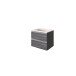 Waschtisch-Set >Arezzo< in Eiche Rauchsilber Nachbildung - 60x56x47cm (BxHxT)