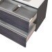 Waschtisch-Set >Arezzo< in Eiche Rauchsilber Nachbildung - 80x56x47cm (BxHxT)