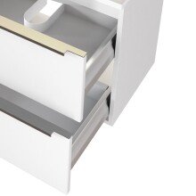 Waschtisch-Set >Garda< in weiß-matt - 100x56x47cm (BxHxT)