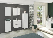 Waschtisch-Set >Garda< in weiß-matt - 60x56x47cm (BxHxT)
