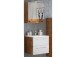 Waschtisch-Set >Livorno< in Matt Weiß - 60x180x48cm (BxHxT)