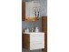 Waschtisch-Set >Livorno< in Matt Weiß - 60x180x48cm (BxHxT)
