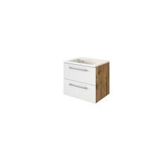 Waschtisch-Set >Livorno< in weiß-matt - 60x54x48cm (BxHxT)
