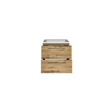 Waschtisch-Set >Livorno< in wotaneiche - 60x180x48cm (BxHxT)